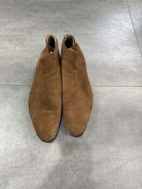ALDO Tan Brown Suede Chelsea Boots Mens Slip On Ankle Boots Dress Shoes